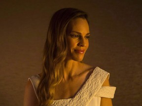 Hilary Swank is photographed in a Toronto hotel as she promotes the movie "What They Had," during the Toronto International Film Festival, on Tuesday, September 11, 2018.