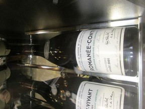 A file photo of Domaine de la Romané-conti wine.