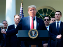 U.S. President Donald Trump speaks about the USMCA trade agreement on Oct. 1, 2018.