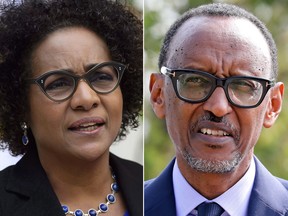 Michaelle Jean and Rwandan president Paul Kagame.