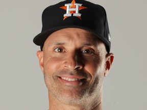 Joe Espada of the Houston Astros poses for a portrait at The Ballpark of the Palm Beaches on Feb. 21, 2018 in West Palm Beach, Florida. (Streeter Lecka/Getty Images)