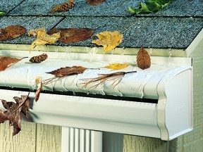 The key difference between the LeafGuard and an ordinary gutter lies in its seamless, patented design, calculated to eliminate gutter clogging.