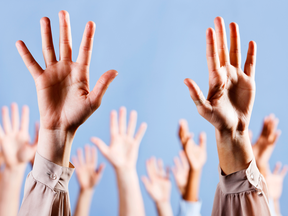 Jazz hands, where students wave their hands in the air, is the British Sign Language expression for applause and is deemed a more inclusive gesture.