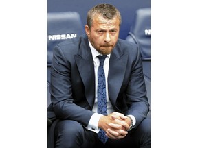 FILE - In this file photo dated Saturday, Sept. 15, 2018, Fulham manager Slavisa Jokanovic looks on during the English Premier League soccer match against Manchester City at Etihad stadium in Manchester, England. Fulham manager Slavisa Jokanovic is refusing to sacrifice his attacking approach, despite a five-match winless run seeming to expose deficiencies in Fulham's defense.