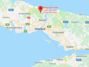 Turkish police are searching Belgrad forest, 16 kilometres north of Istanbul as well as the farmland of Yalova province (bottom of the map), almost 100 kilometres south of the capital for the remains of missing journalist Jamal Khashoggi.
