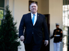 Secretary of State Mike Pompeo arrives to speak with reporters about the murder of journalist Jamal Khashoggi on Thursday. The Saudi’s are “an important strategic ally of the United States, and we need to be mindful of that,” he said.