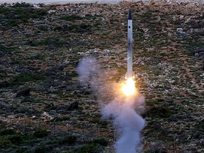 A Russian S-300 anti-aircraft missile is launched during a Greek army exercise on Crete on Dec. 13, 2013. Russia has now delivered a new S-300 missile system to Syria.