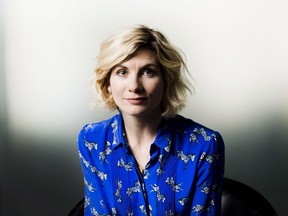 Actress Jodie Whittaker poses for a photograph in Toronto on Tuesday, October 9, 2018. Whittaker became the first female to be featured as The Doctor in the 11th series of Doctor Who.