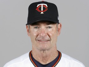 FILE - This is a 2018 file photo showing Paul Molitor of the Minnesota Twins baseball team. The Minnesota Twins fired Paul Molitor on Tuesday, Oct. 2, 2018, one season after he won the American League Manager of the Year award. Molitor has been offered another position within the organization.
