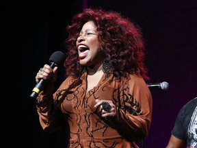 FILE - In this Oct. 24, 2014, file photo, Chaka Khan performs at the 13th annual "A Great Night in Harlem" gala concert in New York. Chaka Khan has been named grand marshal of the 2019 Rose Parade, which will feature the theme, "The Melody of Life." Tournament of Roses President Gerald Freeny announced the selection Wednesday, Oct. 17, 2018.