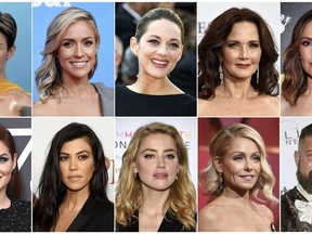 This combination photo shows, top row from left, Ruby Rose, Kristin Cavallari, Marion Cotillard, Lynda Carter, Rose Byrne, bottom row from left, Debra Messing, Kourtney Kardashian, Amber Heard, Kelly Ripa and Brad William Henke who are likely to land users on websites that carry viruses or malware. Cybersecurity firm McAfee crowned Rose the most dangerous celebrity on the internet. Reality TV star, Cavallari finished behind Rose at No. 2, followed by Cotillard (No. 3), the original "Wonder Woman" Carter (No. 4), Byrne (No. 5), Messing (No. 6), reality TV star Kardashian (No. 7), actress Heard (No. 8), morning TV show host Ripa (No. 9), and actor Henke as No 10. (AP Photo)