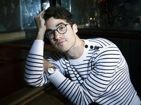 Actor and founder of Elsie Fest, Darren Criss, poses for a portrait on Monday, Oct. 1, 2018, in New York. Criss will hold the fourth annual Elsie Fest in New York's Central Park on Oct. 7. The festival, which blends the musical theater and pop music worlds, will feature performances by Tony winner and "Younger" actress Sutton Foster, Rufus Wainwright, Matthew Morrison and more.