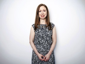 Chelsea Clinton poses for a portrait on Tuesday, Oct. 2, 2018, in New York to promote her book, "Start Now!: You Can Make a Difference."