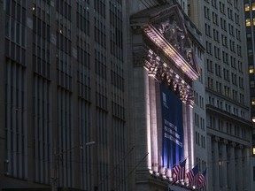 FILE- This Oct. 25, 2016, file photo shows the New York Stock Exchange. The U.S. stock market opens at 9:30 a.m. EDT on Tuesday, Oct. 2.
