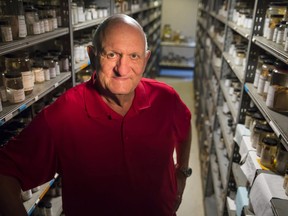 This Tuesday, Oct. 16, 2018 photo shows Dr. Darryl Felder among crustacean specimens housed in Billeaud Hall on the University of Louisiana at Lafayette campus. He is a retired professor of biology whose work over the past four decades established the UL Lafayette Zoological Crustacean Collection, which is likely the largest archive of gene sequence-quality marine decapod specimens from the Americas. The Smithsonian Institution's National Museum of Natural History has accepted the collection into its holdings.