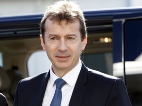 FILE - This Friday, March 3, 2017 file picture shows CEO Airbus Helicopters Guillaume Faury while visiting the Airbus Helicopters company plant in Marignane near Marseille, southern France. Airbus board of directors has named Guillaume Faury as its new chief executive officer. He will replace long-serving Tom Enders next April.