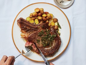 Rib-Eye with Weed Chimichurri