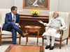 Conservative Leader Andrew Scheer with Indian Prime Minister Narendra Modi.
