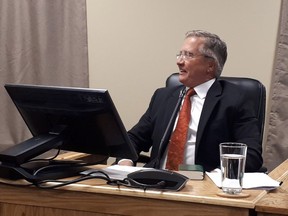 Former Newfoundland and Labrador premier Danny Williams testifies at the Muskrat Falls inquiry in St.John's, Monday, Oct.1, 2018.
