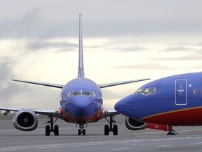A file photo of a Southwest Airlines Boeing 737.
