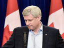 Stephen Harper at the October 2015 campaign stop where he said, 