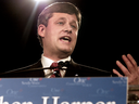 Stephen Harper launches his campaign for the leadership of the Conservative Party of Canada on Jan. 12, 2004. “The Post was a real ally for those of us who ultimately brought about conservative unity,” Harper writes below.