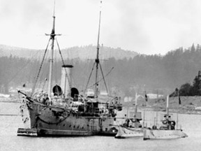 Canada's first two submarines, CC1 and CC2, were hurriedly purchased in 1914 for more than $1.1 million. They are seen in Esquimalt Harbour in an undated photo.