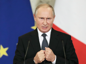 Russian President Vladimir Putin: “If (missiles) are deployed in Europe, we will naturally have to respond in kind.”