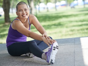 Exercising woman