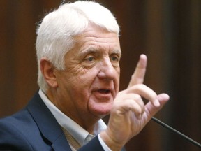 FILE - In this Feb. 12, 2018, file photo, House Natural Resources Committee Chairman Rep. Rob Bishop, R-Utah., speaks on the Senate floor at the Utah State Capitol in Salt Lake City.  An environmental group has denounced the committee for suggesting the organization's efforts to block construction of a U.S. military base on the southern Japanese island of Okinawa may require it to register as foreign agent. The GOP-led Natural Resources Committee says it's examining whether nonprofit groups are being manipulated by foreign entities that want to undercut American interests.