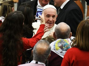 Pope Francis is shown at the Viatican on Nov. 30.