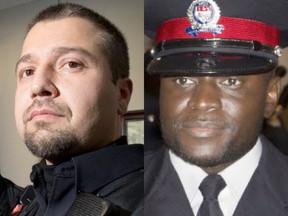 Ottawa police officers Ahmad Hafizi (left) and Christian Nungisa (right).