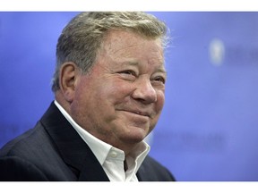 When it comes to talking about his new album, William Shatner is like a kid on Christmas morning. "I'm scared, I'm frightened, by how good I think the album is," says the 87-year-old TV icon. Shatner smiles while taking questions from reporters in Providence, R.I., Sunday, May 6, 2018.