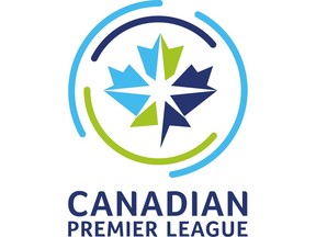 The Canadian Premier League soccer league logo is shown in this handout image. Calgary's Cavalry FC took Carleton forward Gabriel Bitar first overall in the CPL-U Sports draft.