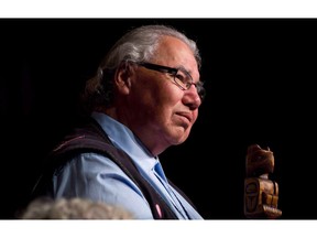 Truth and Reconciliation Commission Chair Justice Murray Sinclair listens during the Truth and Reconciliation Commission of Canada British Columbia National Event in Vancouver, B.C., on September 18, 2013. Sen. Murray Sinclair says the Truth and Reconciliation Commission heard concerns about coerced sterilization during its examination of Canada's residential school legacy.