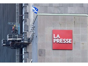 The digital subscription tax credit Ottawa promised in its fall fiscal update last week will roughly cover the cost of two months of an online subscription in an effort to convince more Canadians to pay for online news. The offices of La Presse are shown in Montreal, Thursday, November 8, 2018.
