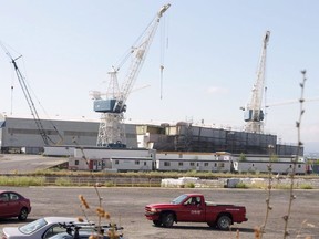 The Davie Shipyard shown Thursday, July 21, 2011 in Levis, Que. The federal government is planning to spend at least $827 million on three used icebreakers for the Canadian Coast Guard - 30 per cent more than advertised.