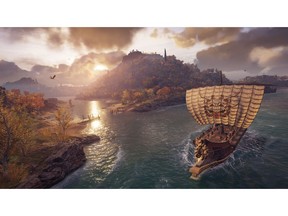 Screenshot from the video game Assassin's Creed Odyssey is shown in a handout. The Ubisoft Quebec developers behind "Assassin's Creed Odyssey" wanted the game set in ancient Greece to be all about choice, allowing gamers to develop their character and chart their own course. THE CANADIAN PRESS/HO-Ubisoft