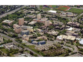 The campus of the University of Calgary, is shown on Saturday May 29, 2004. The FBI says it has charged two men in Iran as part of an investigation into cyberattacks that targeted the University of Calgary and computer networks in the United States.