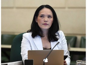 NDP immigration critic Jenny Kwan prepares for an emergency meeting of the Citizenship and Immigration Committee on Parliament Hill in Ottawa on Monday, July 16, 2018. Kwan is accusing the Canada Revenue Agency of "going after refugees" after two Syrian refugee families in B.C. became the target of audits of their Canada Child Benefit income.