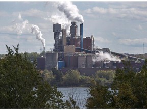 The Northern Pulp Nova Scotia Corporation mill is seen in Abercrombie, N.S. on Wednesday, Oct. 11, 2017. A controversial pulp mill in northern Nova Scotia is facing delays with a new wastewater treatment system, making it unlikely the mill will meet the provincial deadline of January 2020.
