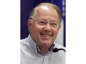 Quebec Premier Bernard Landry smiles in Montreal Friday August 10, 2001. The death of former Quebec premier Landry Tuesday prompted a stream of accolades from his former colleagues about his patriotism, his love of the Quebec people and his conviction that the province would inevitably become a country. THECANADIAN PRESS/Andre Forget