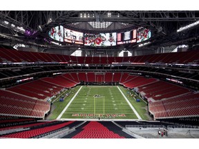 The Mercedes-Benz Stadium, the new home of the Atlanta Falcons football team and the Atlanta United soccer team, nears completion in preparation for its opening in Atlanta, Tuesday, Aug. 15, 2017. When the new home of the Atlanta Falcons and United FC opened its doors in 2017, sports fans not only had a brand new stadium in which to watch their teams, but were presented with what management called the lowest concession prices in professional sports.