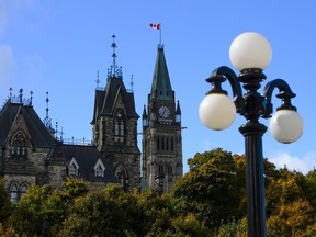 Parliament Hill is shown in Ottawa on Wednesday, Oct. 17, 2018.