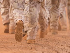 Canadian, Dutch, and German military members at Camp Castor in Gao, Mali on July 17. The Canadian Armed Forces said in an email Monday that it was aware of an explosion in the city of Gao, adding that all Canadian personnel were safe at Camp Castor.