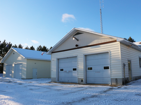 The fire hall in Gogam, Ontario.