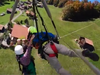 "My first time hang gliding had an unexpected twist when I left the ground unattached from the glider," wrote the tourist in a video he posted on Youtube.