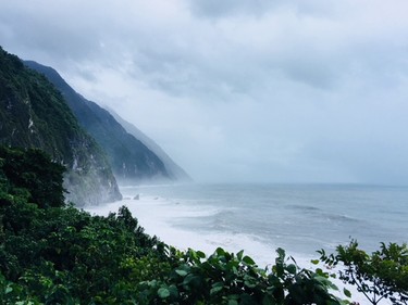 Taiwan's stunning Qingshiui Cliff falls more than 1,000 metres into the Pacific Ocean.