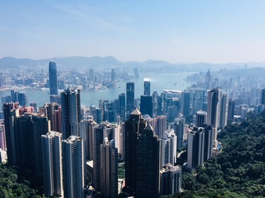 Hong Kong as seen from the Peak's Sky Terrace.