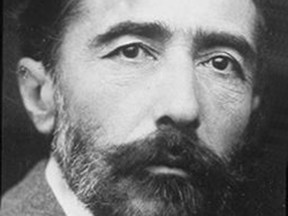 An undated photograph of Joseph Conrad, the author of The Secret Agent, Lord Jim, Heart of Darkness, and Nostromo, among other novels, and the subject of The Dawn Watch, a book by historian Maya Jasanoff.
